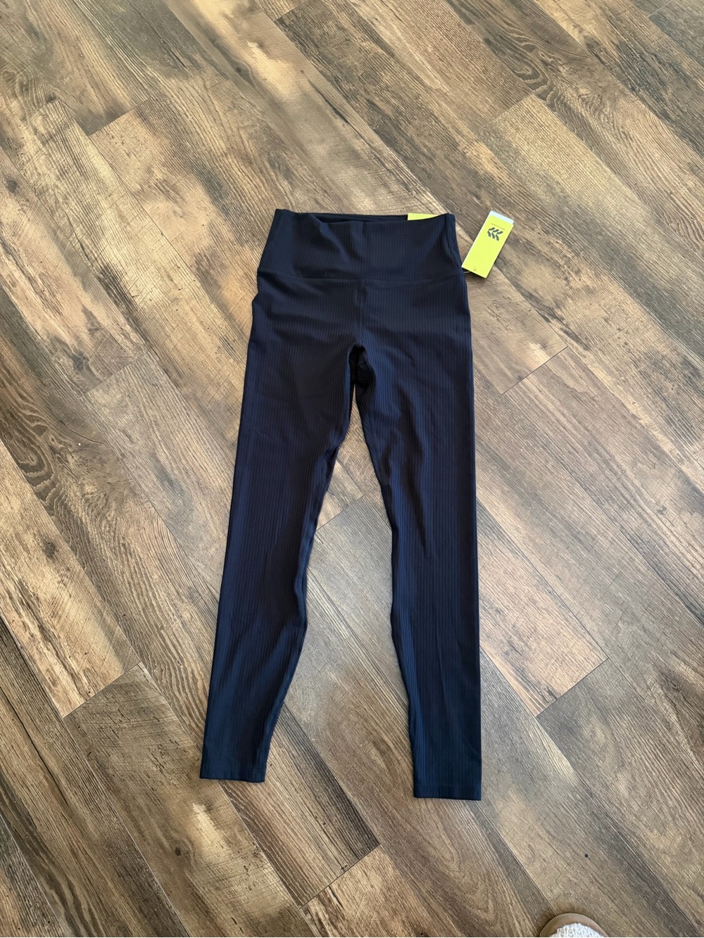 Target Black Ribbed High-Waist Leggings